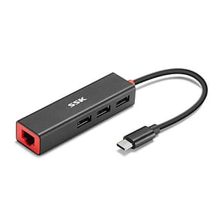 SSK Type-C Multi Funtion 4 in 1 SHU-C535 (USB*3, Lan)